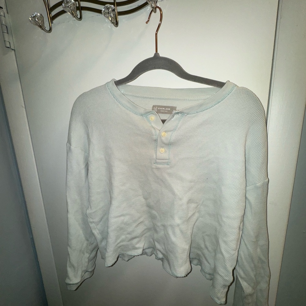 Urban Outfitters Cream Henley Top